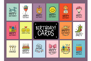 Birthday cards collection