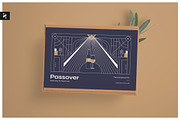 Passover Greeting Card - Art Deco, a Card Template by Neermana (Thumbnail 1 of 4)