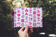 Heart Attack Patterns Collection, a Pattern Graphic by Alex Blogoodf (Thumbnail 7 of 9)