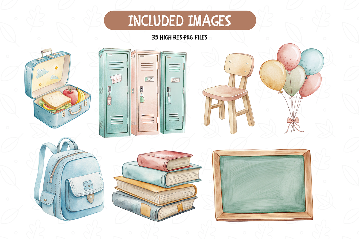 Cute School Supplies PNG, an Illustration by TatiMockup (Photo 4 of 5)