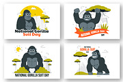 10 National Gorilla Suit Day, an Animal Illustration by denayunebgt (Thumbnail 2 of 4)