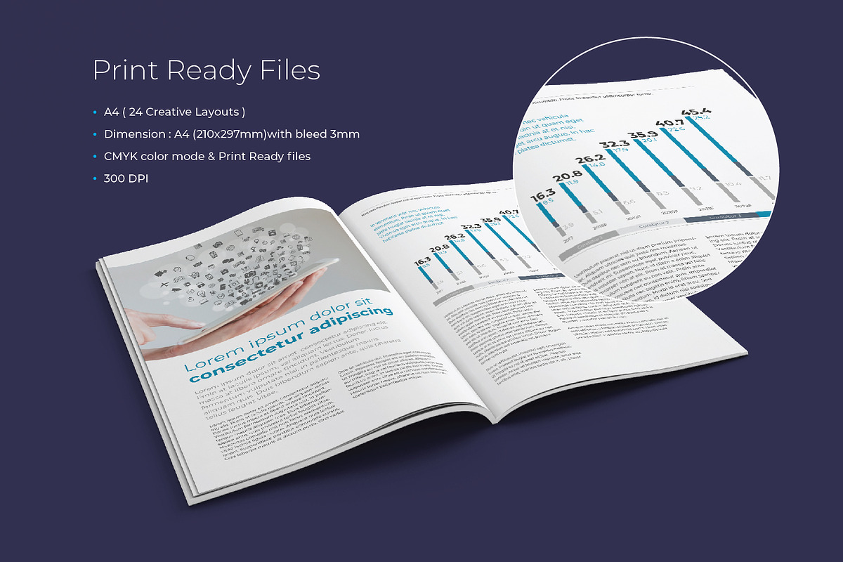 KEPLER Corporate Report Design, a Brochure Template by astrographic (Photo 5 of 12)