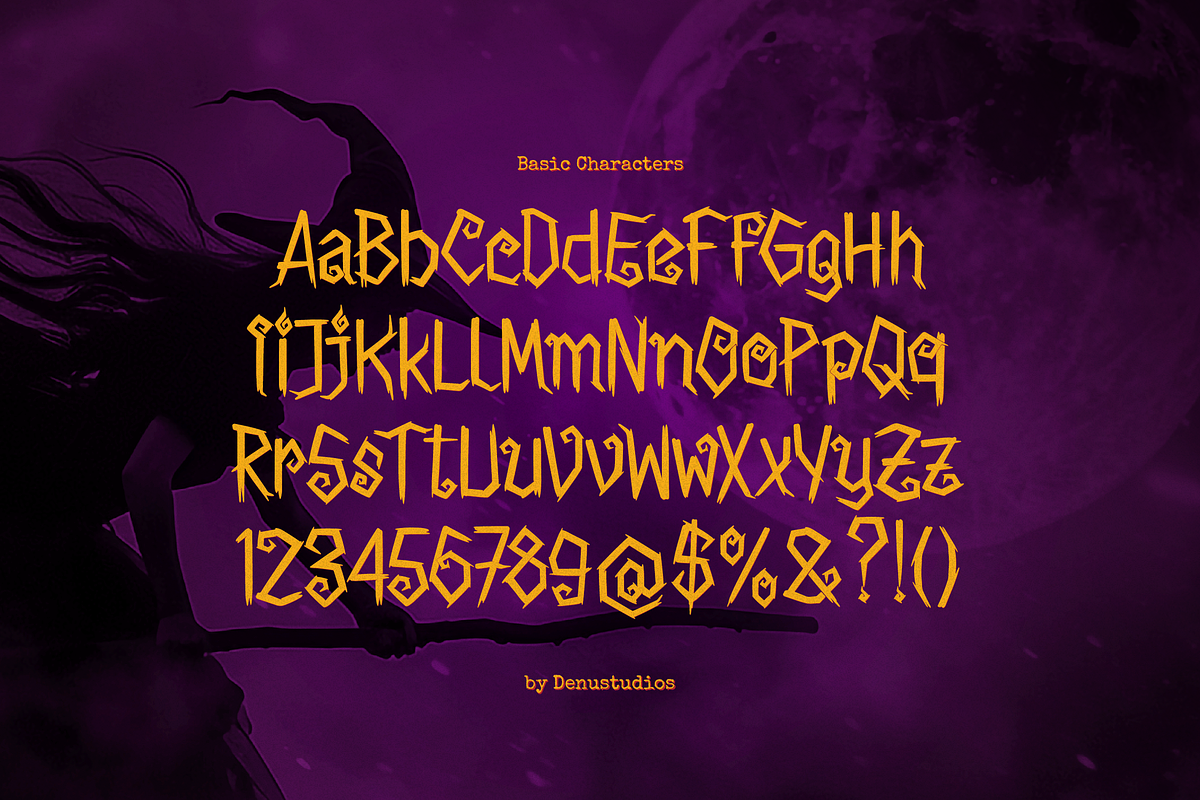 Rune Witch | Fantasy Hand Drawn, a Handwritten Font by Denustudios (Photo 10 of 12)