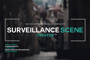 Surveillance Scene Creator PSD