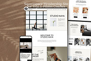 Squarespace Yoga Website Template, a Squarespace Template by Sofia Designs (Thumbnail 1 of 9)