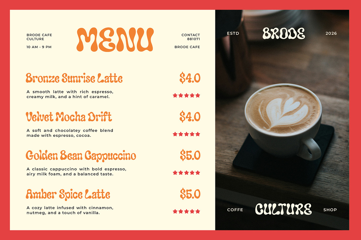 Dripero – Psychedelic Liquify Retro, a Sans Serif Font by Typia Nesia (Photo 9 of 12)