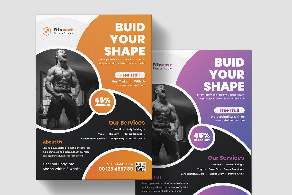 Fitness and Exercise Flyer, a Flyer Template by Pixelpick (Photo 2 of 4)