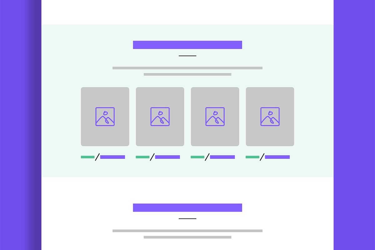 Clean Web Wireframe Template, a Wireframe Template by MightyDesign (Photo 4 of 9)