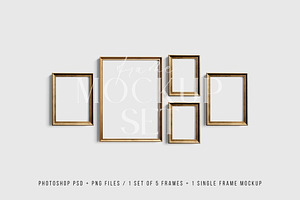 Gallery Wall Mockup Set Of 5 21