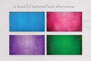 4 Colorful Textured Business Cards, a Business Card Template by Dragoș Neagu (Thumbnail 4 of 4)