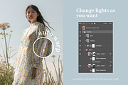 Autumn light mockup bundle - 09 psd, a Shirt Mockup by Apparel Mockups (Thumbnail 10 of 11)