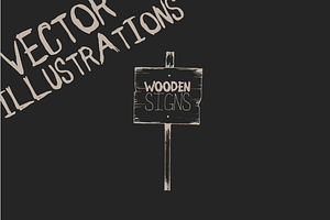 Wooden Signs Vector Pack