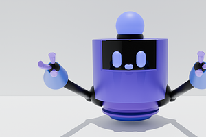 3D Robot for Printing, a Characters & Person 3D Model by oleksandra_nazarova