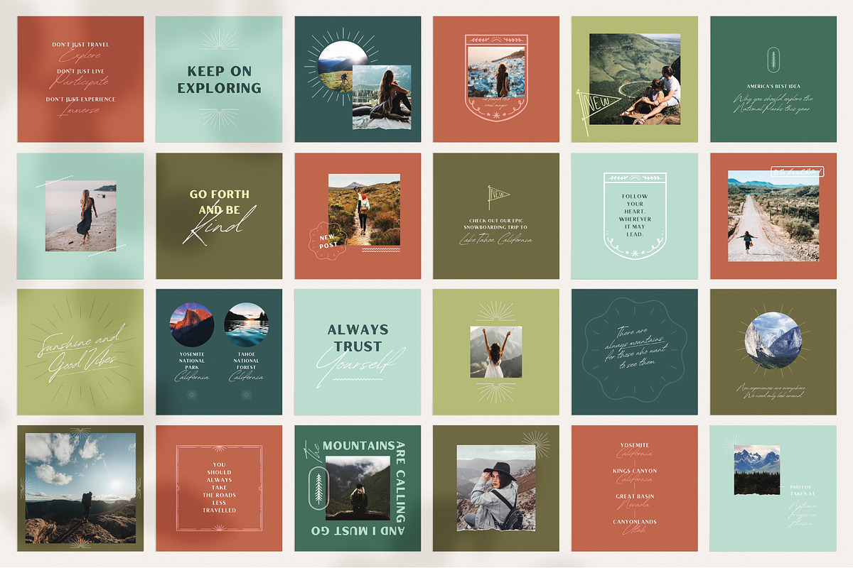 Instagram Influencer Post Templates, a Social Media Template by Ashley DeMeyere (Photo 2 of 5)