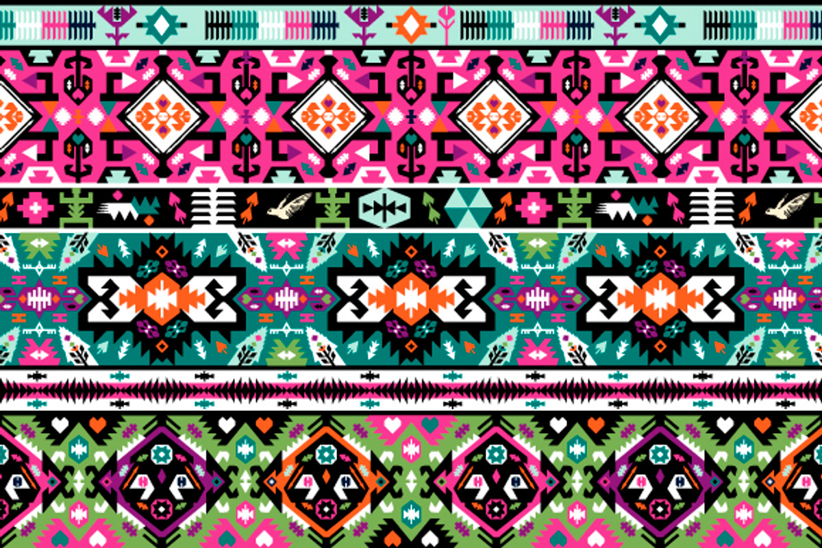 Collection Bright Aztec Patterns, a Pattern Graphic by tomuato (Photo 4 of 4)