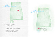 Watercolor Map of Alabma, a Graphic by Beloved Paper (Thumbnail 3 of 6)