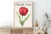 Watercolor Tulip Flower Clipart, an Illustration by RobertsArt (Thumbnail 5 of 5)