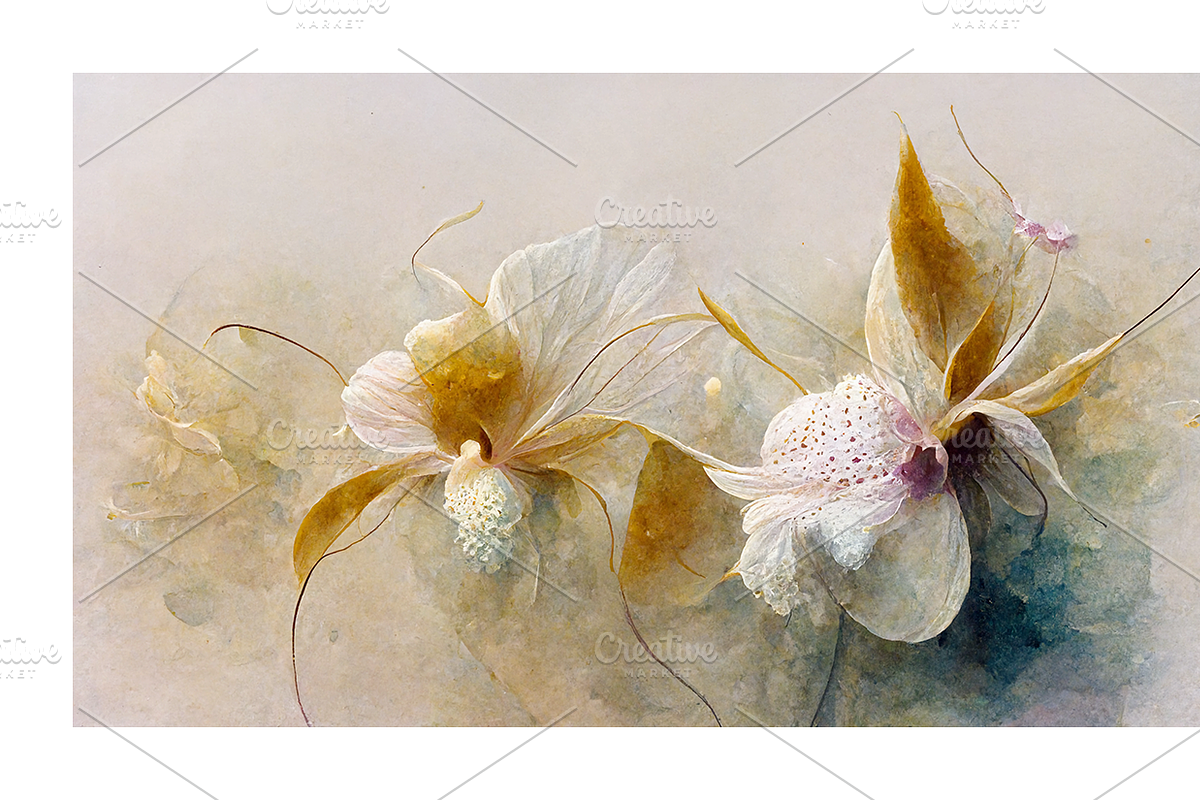 Orid Co. Orchid Flower art, a Texture Illustration by milatovar (Photo 15 of 16)