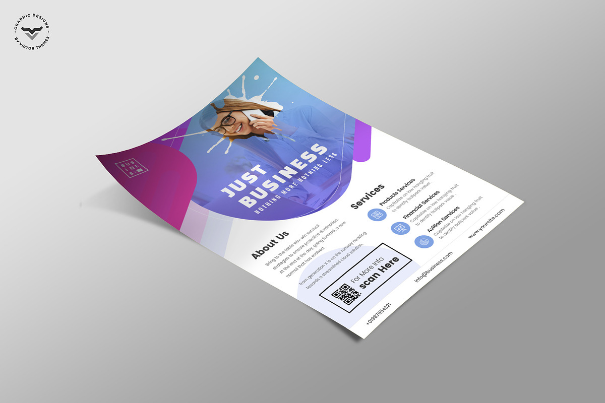 Business Flyer Template, a Flyer Template by VictorThemes (Photo 3 of 3)