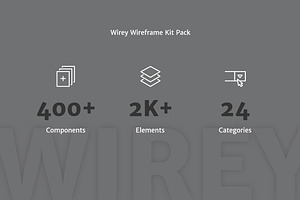 Wirey Wireframe Kit Pack