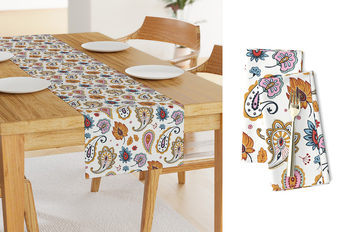 Paisley hand drawn seamless pattern, a Pattern Graphic by Naty Art (Photo 4 of 6)