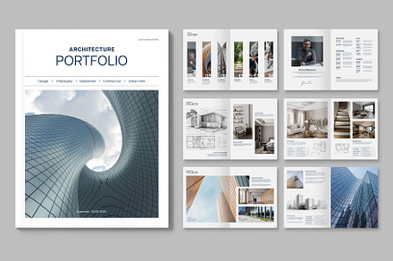 Architecture Portfolio Template, a Magazine Template by BrandPacks