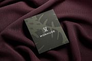 Logo Mockup Card on Fabric Textile, a Product Mockup by Asylab (Thumbnail 4 of 5)