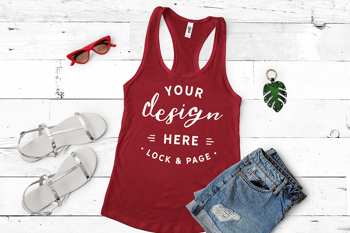 Next Level 1533 Tank Mockup Bundle, a Shirt Mockup by lock and page (Photo 34 of 35)