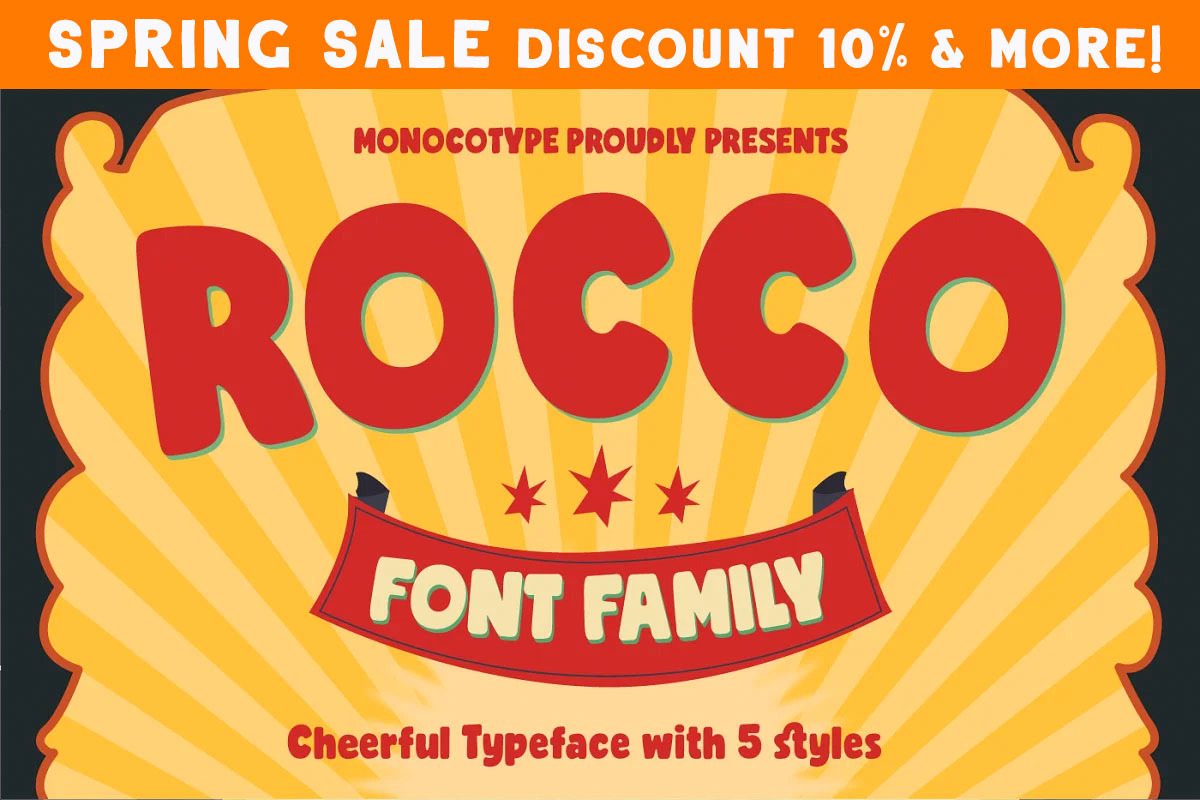 Sale - Rocco Font Family, a Font by Monoco Type Foundry (Photo 8 of 9)