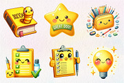 Cute Back To School Watercolor, an Illustration by CreationArt (Thumbnail 4 of 9)