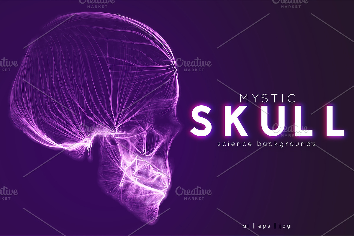 Abstract Skull vector, a Technology Illustration by GarryKillian (Photo 1 of 3)