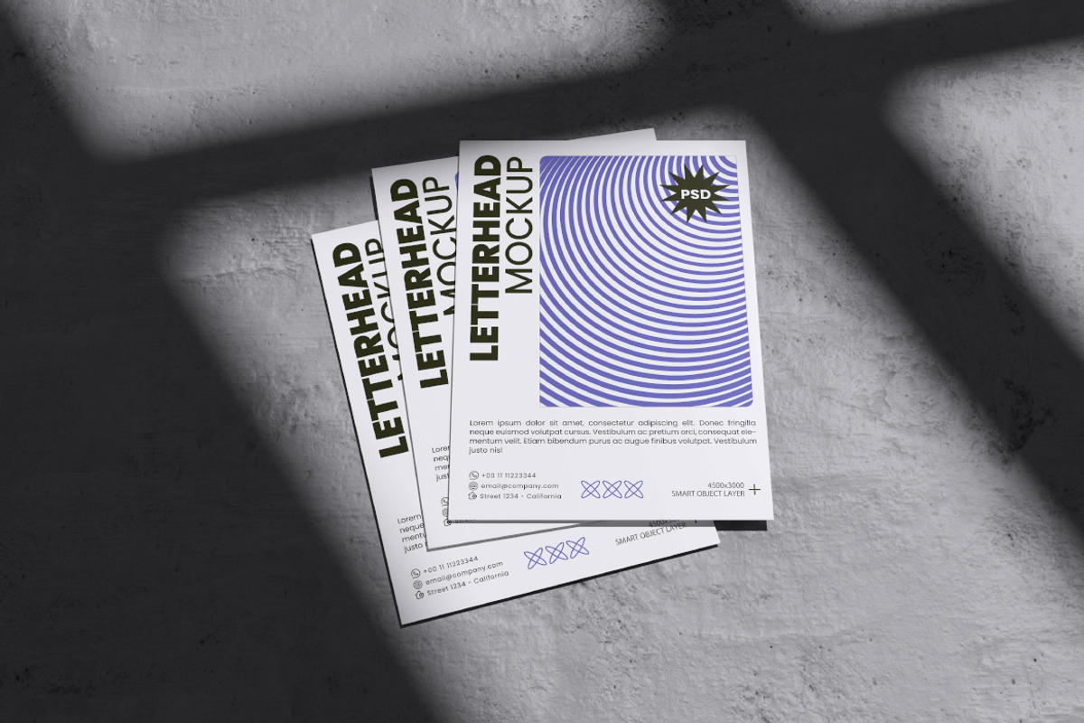 Letterhead Mockup, an Advertising Mockup by Rielismee (Photo 3 of 5)