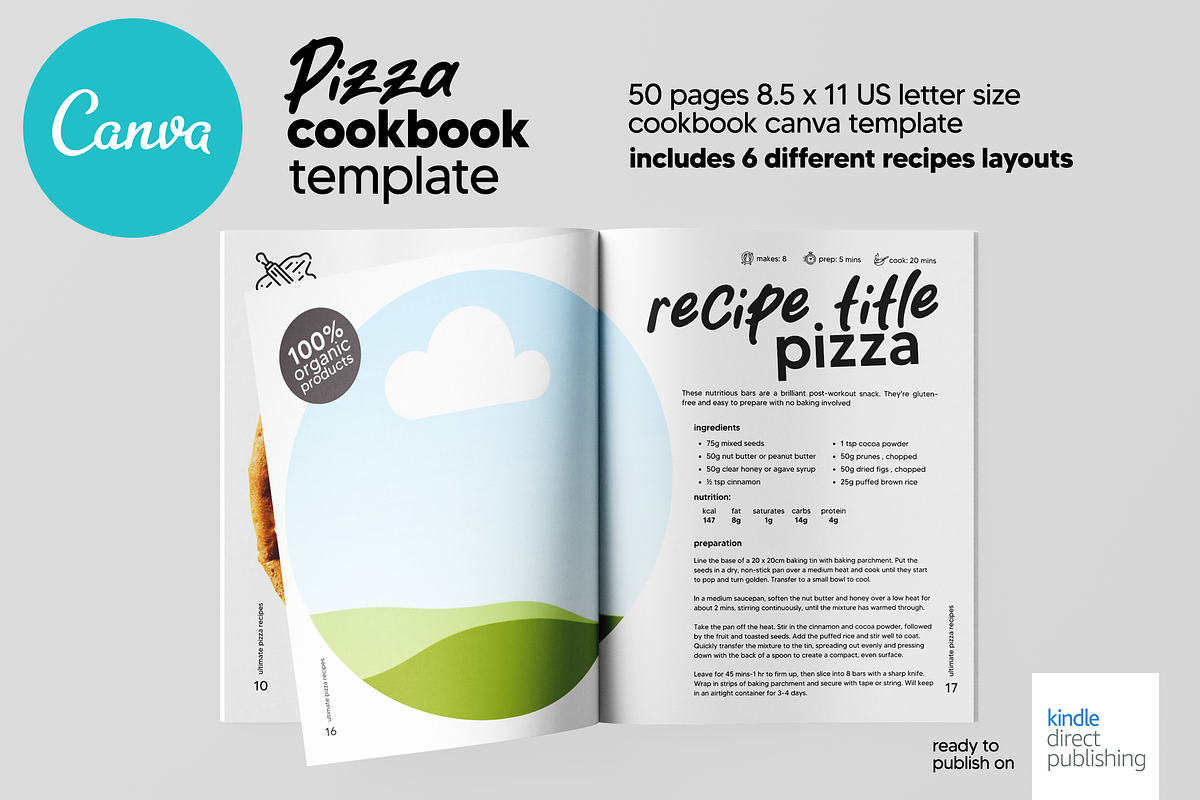 Canva Pizza US Letter CookBook, a Print Template by DeLaGranSiete (Photo 9 of 11)