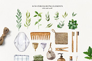 Zero waste bathroom kit, a Decorative Illustration by Natalia Fedorova (Thumbnail 2 of 7)