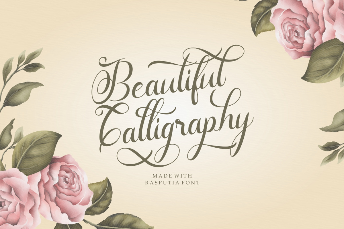 Rasputia - Beautiful Calligraphy preview 2