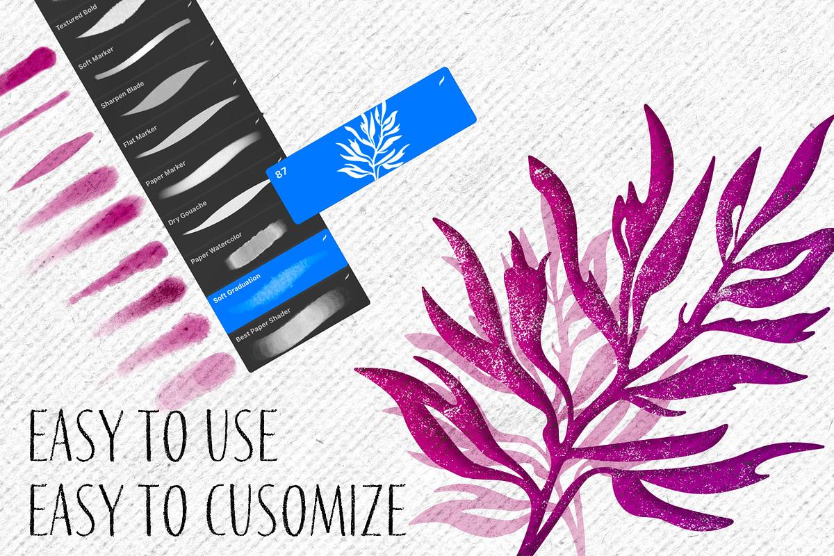 137 Botanical Stamps For Procreate, a Brush Add-On by Nuclear Brushes (Photo 3 of 10)