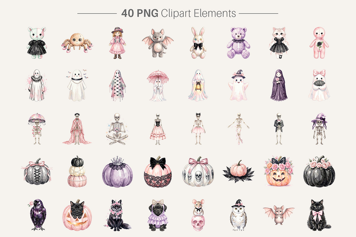 Coquette Halloween Sublimation, an Illustration by Artnoy (Photo 2 of 8)