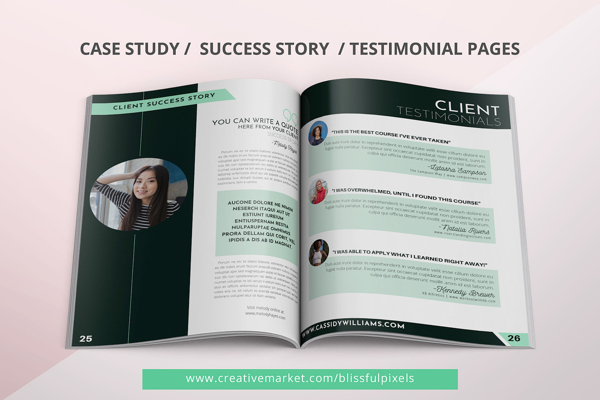 eCourse Workbook Template for Canva, a Magazine Template by Blissful Pixels (Photo 3 of 7)