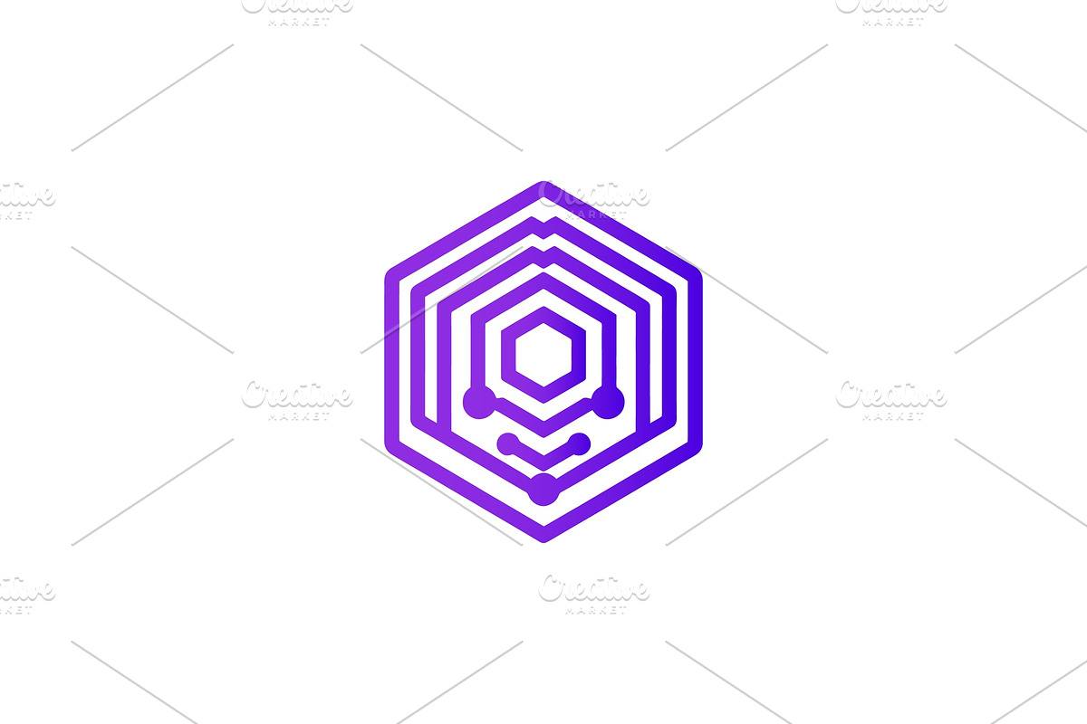 Modern Hexagonal Tech Shield Logo, a Branding & Logo Template by Vectorium Studio (Photo 1 of 9)