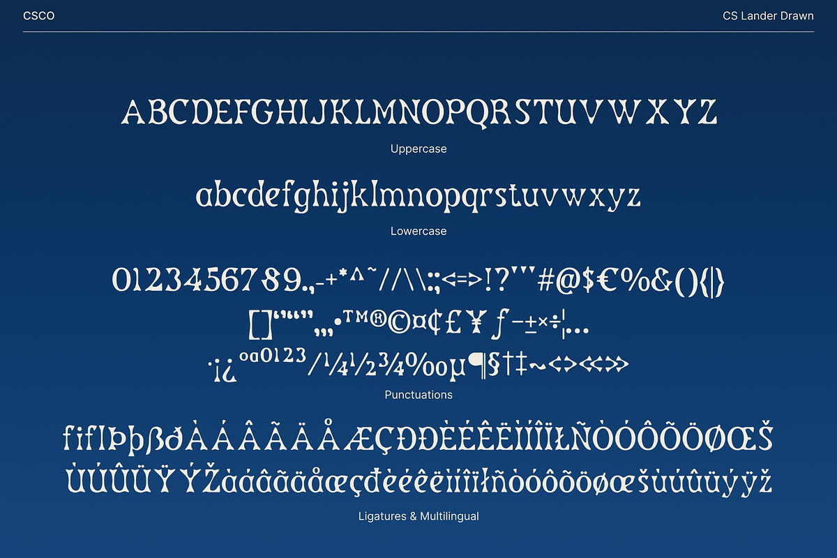 CS Lander Drawn, a Sans Serif Font by Craft Supply Co. (Photo 8 of 8)