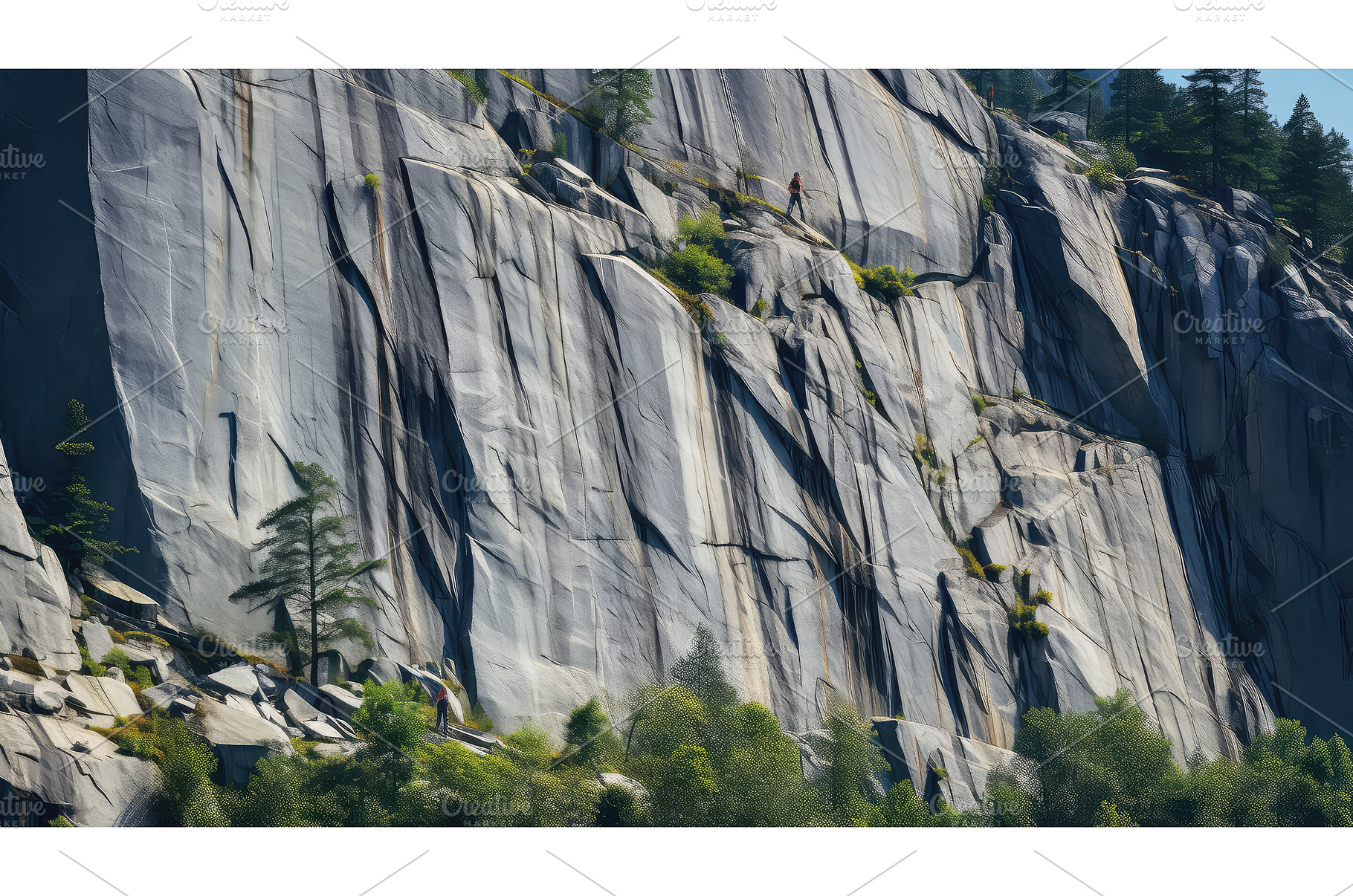 nature granite cliffs landscape ai, a Background Photo by pikepicture