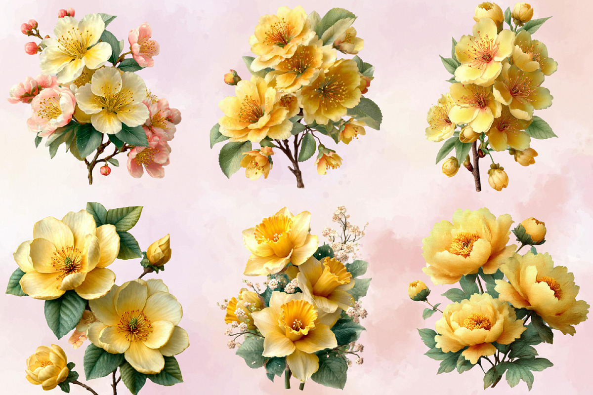 Blossom Spring Clipart Bundle., an Illustration by SVGArt (Photo 8 of 8)