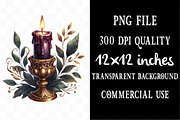 Watercolor Velvet Halloween Clipart, an Illustration by Designking (Thumbnail 4 of 5)