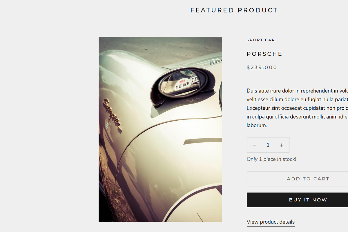 Sport Car - Shopify Theme, a Shopify Template by inSTUDIO43 (Photo 10 of 10)
