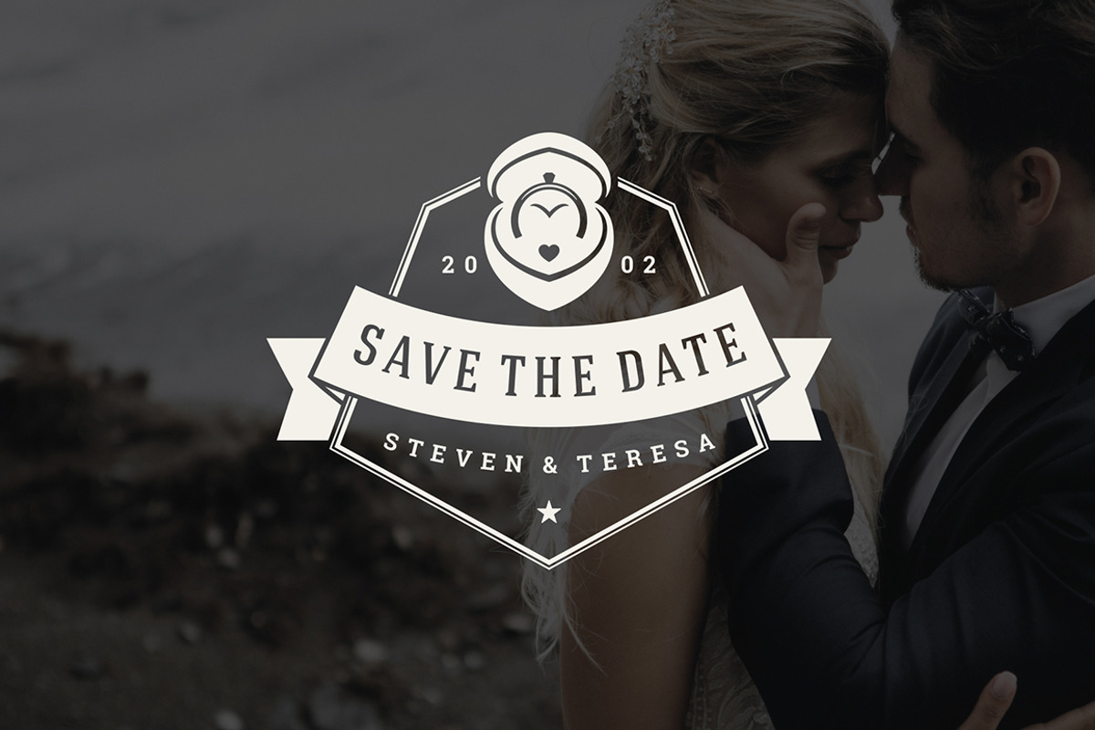 18 Wedding Logos and Badges, a Branding & Logo Template by Vasya Kobelev (Photo 13 of 13)