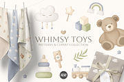Whimsy Toys - kids patterns, a Pattern Graphic by vatrushkaprint_store (Thumbnail 1 of 7)