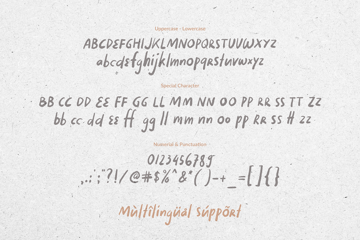 Moon Earth ~ A Cozy Handwritten, a Font by Orenari (Photo 7 of 9)