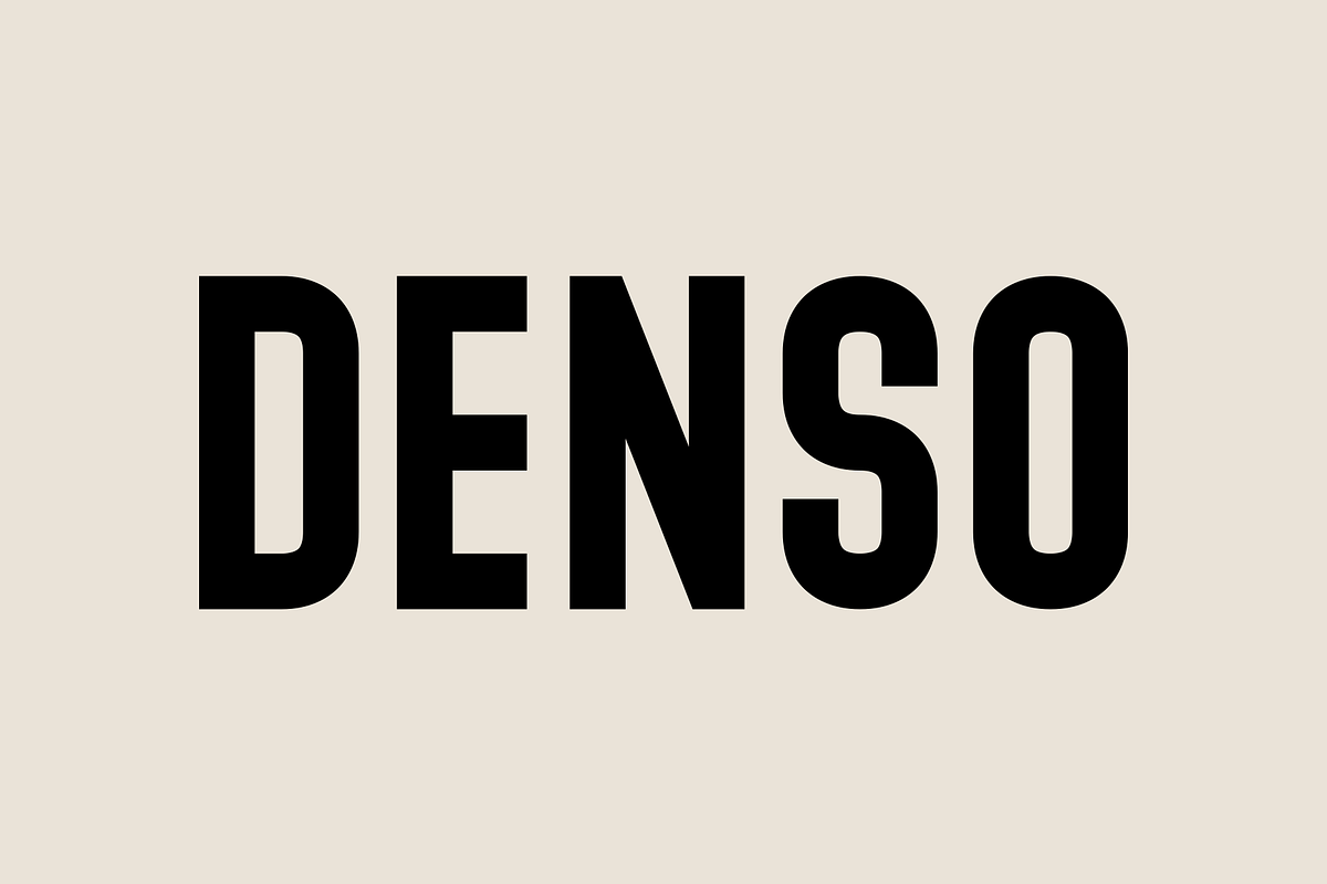 Denso - Font Family