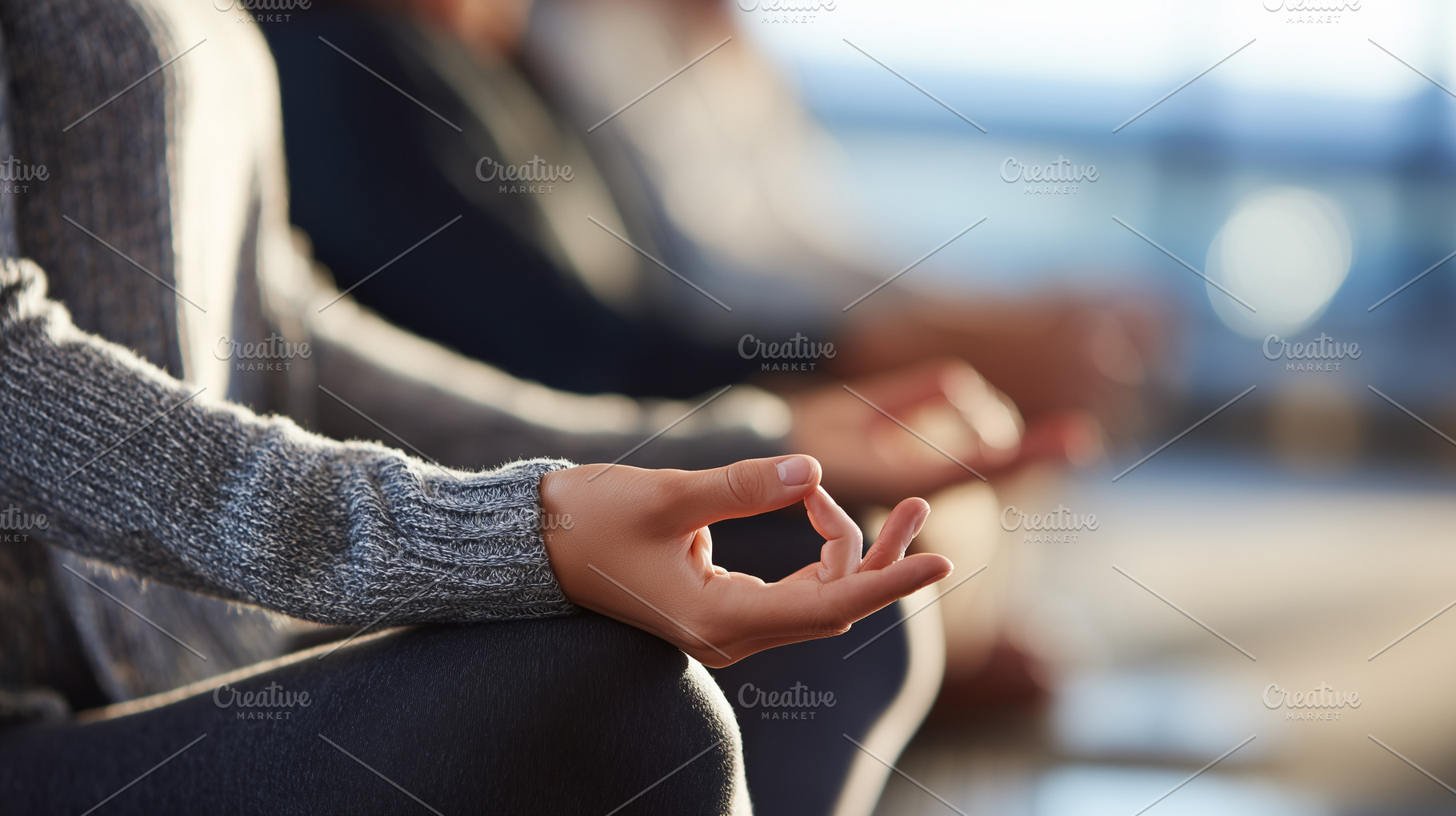 People sitting in a row practicing, a Sports & Recreation Photo by MistyDay