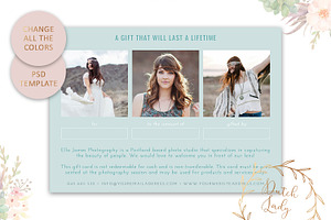 PSD Photo Gift Card Template 31